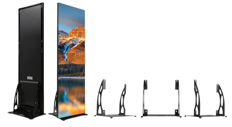 EP‑B Series P2.5 / 2-Pack LED Poster Display 640×1920 mm for Tradeshows & Retail