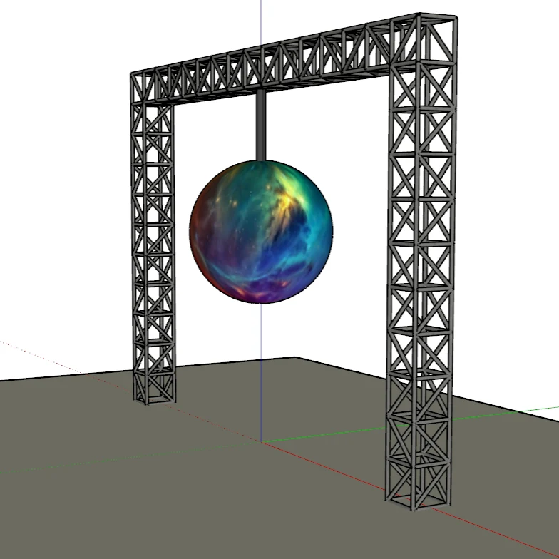 Customized Your Own LED Sphere and Turn Other Shape LED Display Screen in Mind to Real