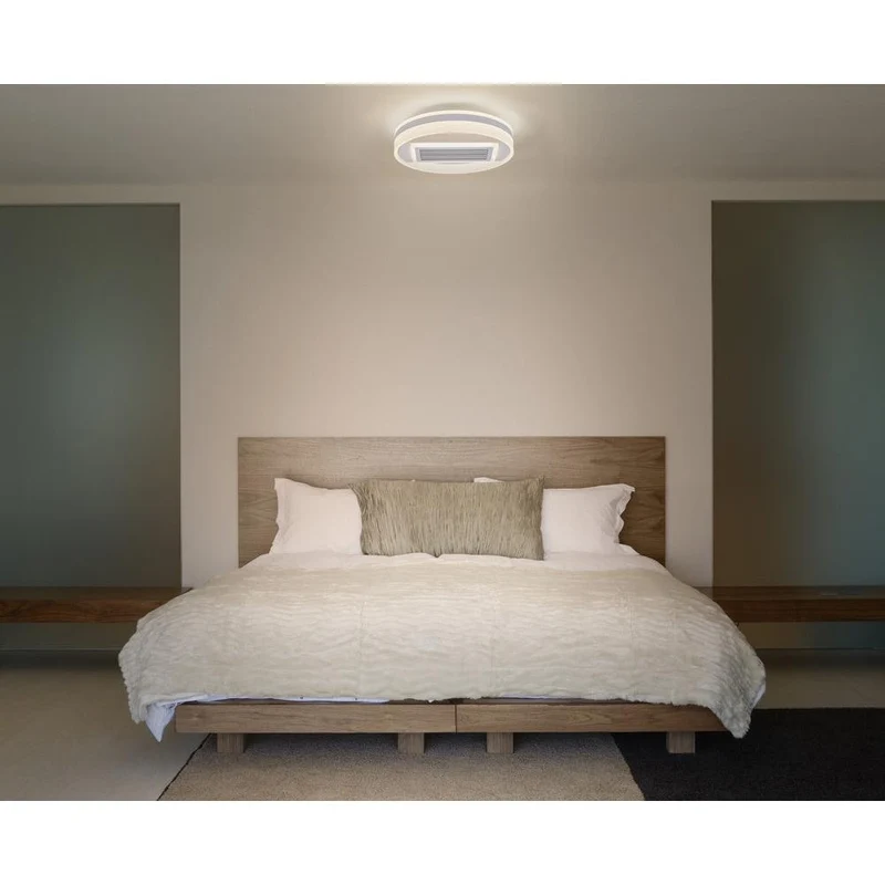 OSRAM Ventilateur de plafond LED Ring 55W CCT Blanc 3000K-6500K