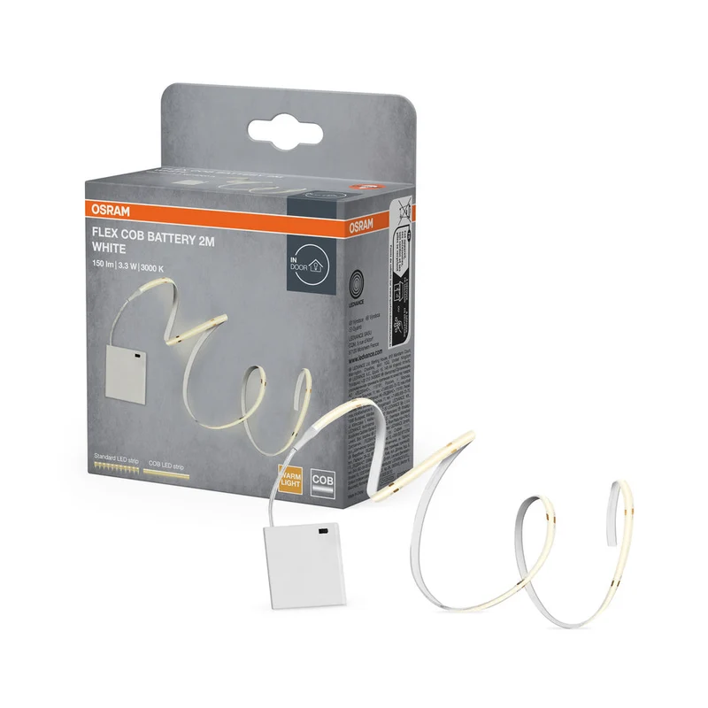 OSRAM BANDES DE PILES COB bandes LED alimentées par piles, 2m