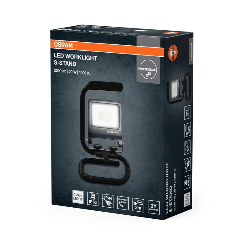 OSRAM Projecteurs de travail LED Baustrahler S-STAND 20W / 4000K