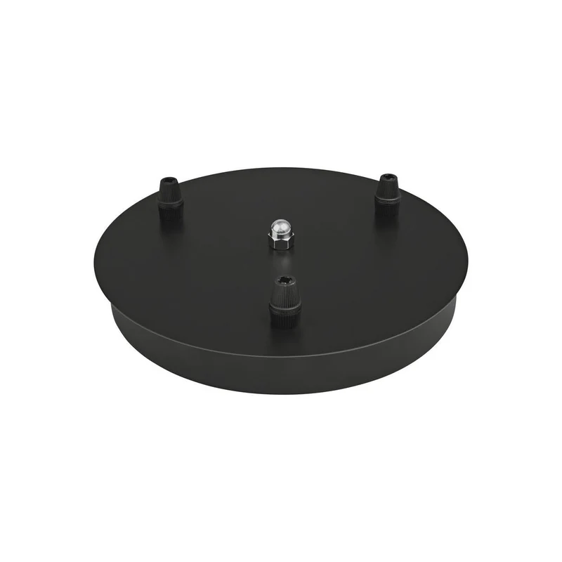 OSRAM Édition Vintage 1906, Canopée noir, Support pour OSRAM Vintage 1906 Pendulum Lampes, Boîtier en aluminium