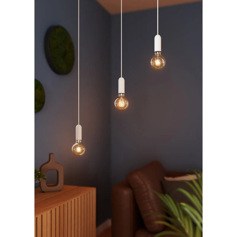 OSRAM Vintage 1906® Suspension RONDE E27, blanc