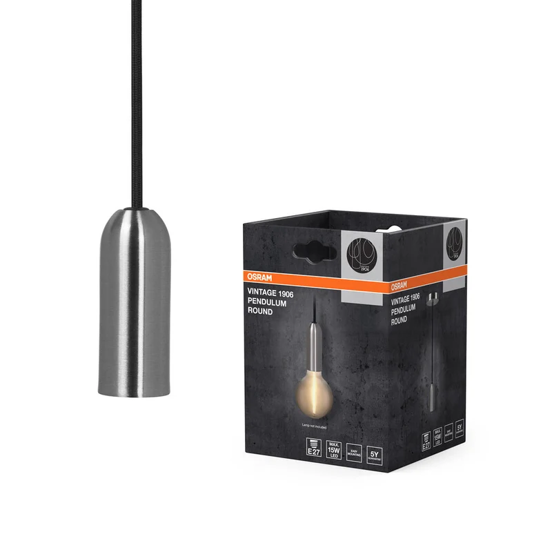 OSRAM Vintage 1906® Suspension RONDE E27, chrome