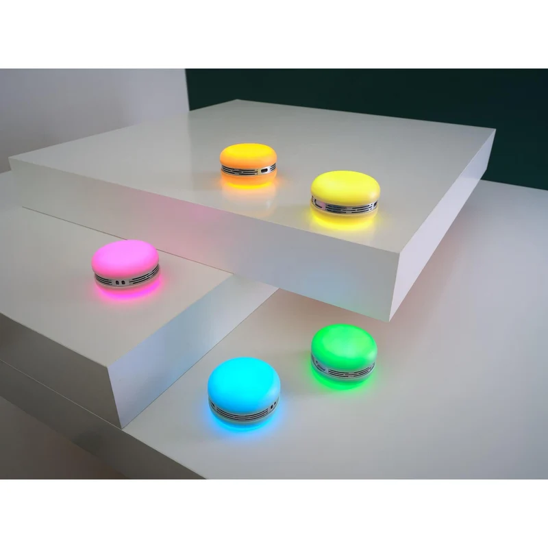 OSRAM Bluetooth SMART+ Enceinte Macaron avec commande gestuelle, lumière LED RVB, rose