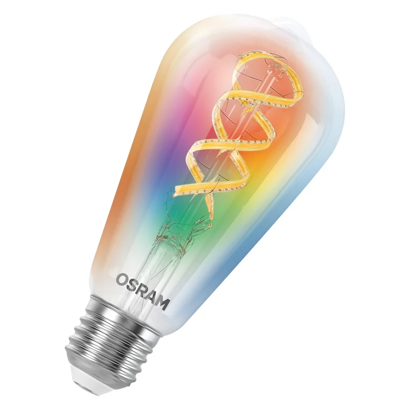 OSRAM Matter SMART+ LED Lampe CLASSIC A, RGB, verre filament, 4,8W, 470lm, E27
