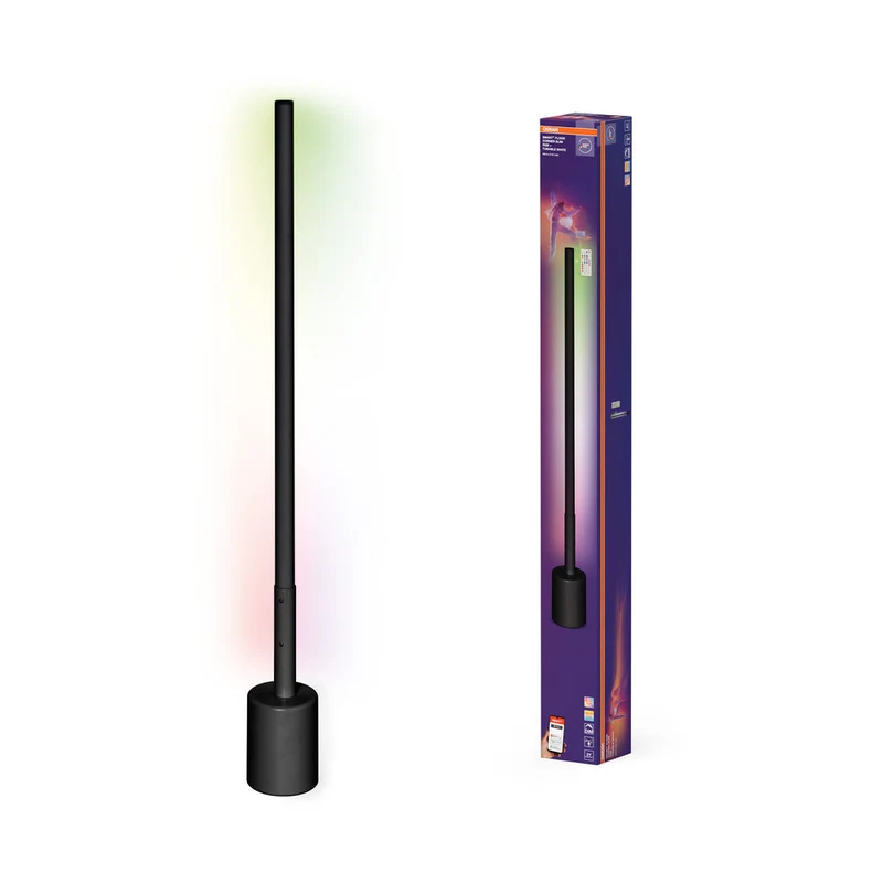 OSRAM SMART+ WIFI LED lampe sur pied d'angle, étroite, noire, 8W
