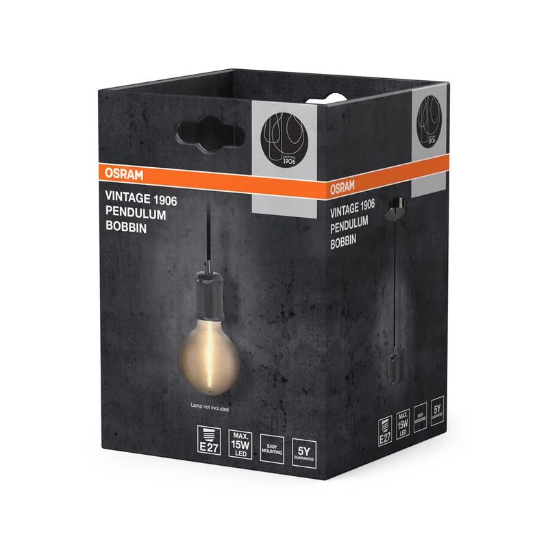 OSRAM Vintage 1906® Suspension BOBBIN E27, métal canon de fusil