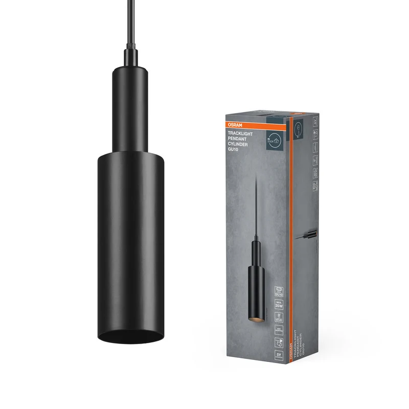 OSRAM SPOT SUR RAIL SUSPENSION CYLINDRE Suspension GU10 noir