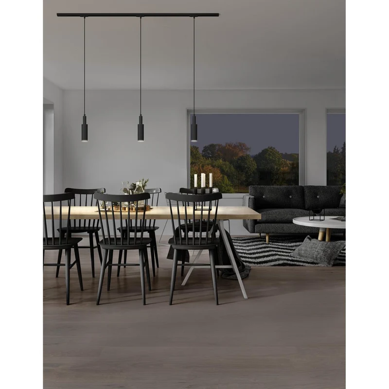 OSRAM SPOT SUR RAIL SUSPENSION CYLINDRE Suspension GU10 noir