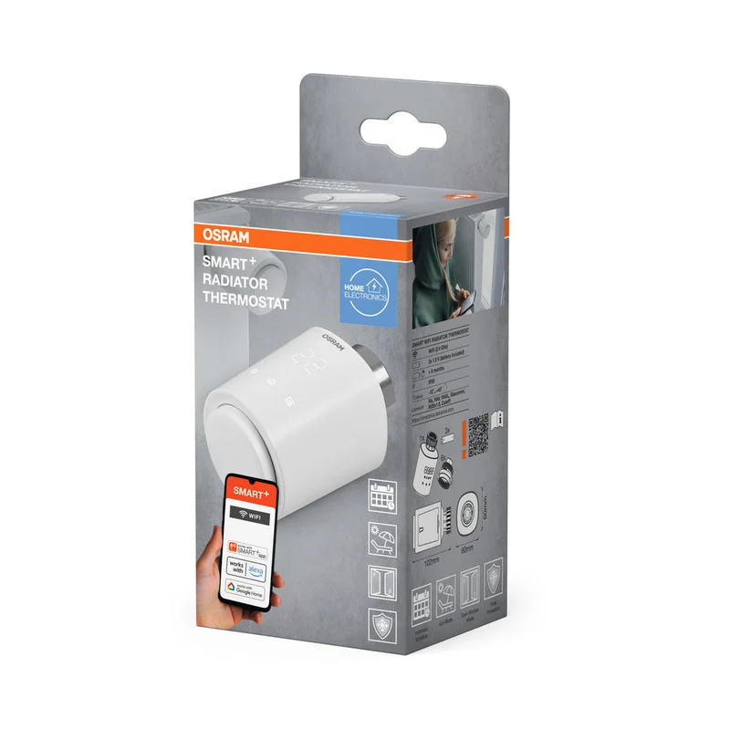 OSRAM Wifi SMART+ thermostat intelligent pour chauffage, blanc