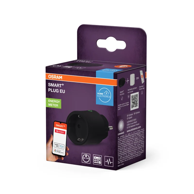 OSRAM ZigBee SMART+ prise intelligente intérieure, noire