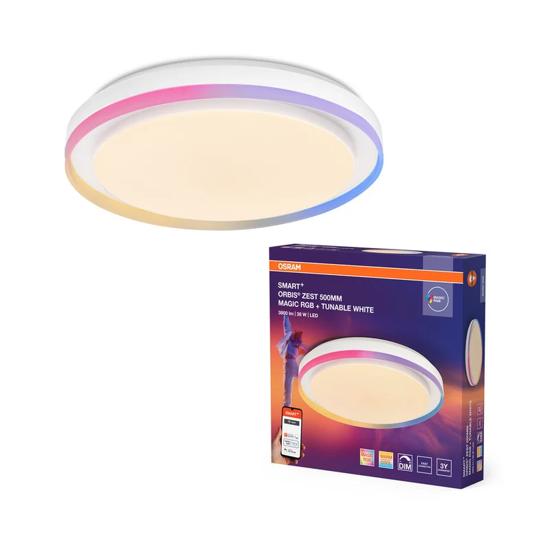 OSRAM SMART + WIFI Magic plafonnier, blanc, 32W, 3400lm
