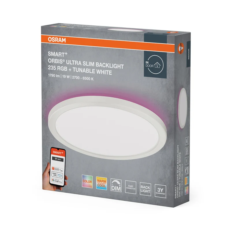 OSRAM SMART+ panneau lumineux WiFi, blanc, 19W, 1790lm, 235mm