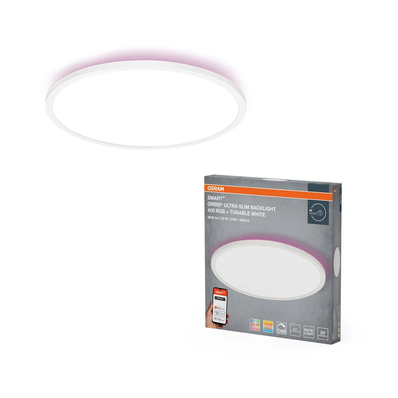OSRAM SMART+ panneau lumineux WiFi, blanc, 25W, 2940lm, 400mm