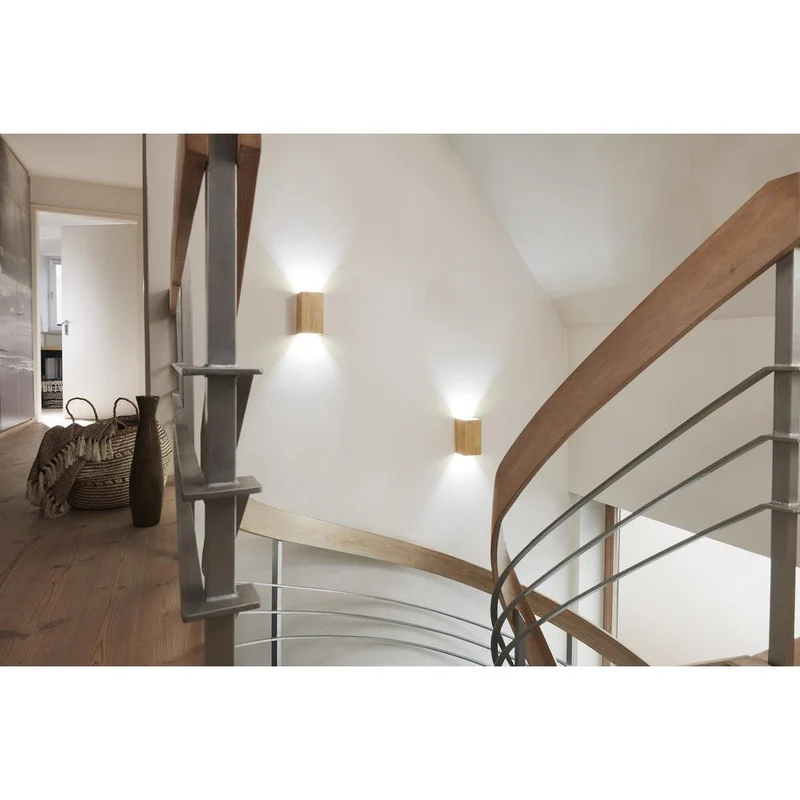 OSRAM Matter SMART+ ORBIS WOOD Applique LED 21x11cm aspect bois Blanc réglable 12W / 3000-6500K