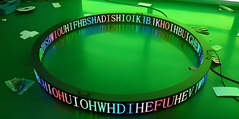 P2.5 Indoor Circular LED Ticker Dual Face LED Display Ring