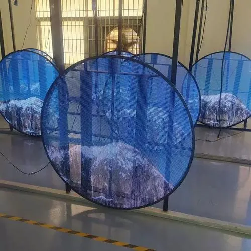 P3.91-P7.81 Transparent Round LED Display Indoor Single Face High Brightness 3500Nits Circle LED Screen