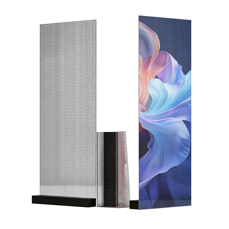 【Standard Modular Panel】HC Series P15 Transparent Adhesive LED Film – 390×990 mm (15.35×38.98 in) | 2000 nits | 94 % Transparency Glass Sticker Screen for Retail Facades & Shopfront Windows | Multiple Kit Options | Plug & Play