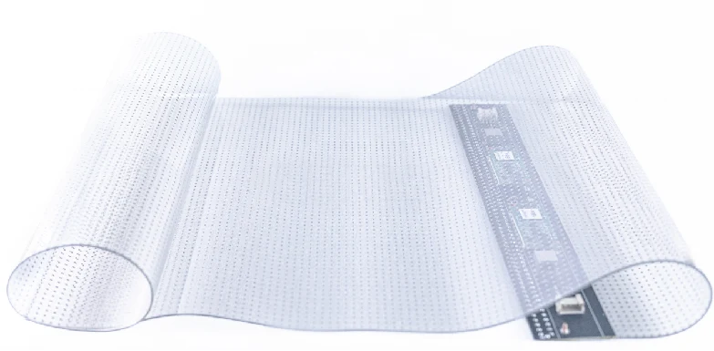 【Standard Modular Panel】HC Series P6.25 High Transparency Adhesive LED Film – 400×1000 mm (15.75×39.37 in) | 2000 / 4000nits | 92% / 85% Transparency Glass Sticker Display for Shopfronts & Interior Glass Walls | Multiple Kit Options | Plug & Play