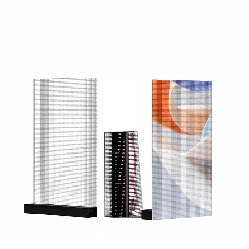 【Standard Modular Panel】HC Series P6.25 High Transparency Adhesive LED Film – 400×1000 mm (15.75×39.37 in) | 2000 / 4000nits | 92% / 85% Transparency Glass Sticker Display for Shopfronts & Interior Glass Walls | Multiple Kit Options | Plug & Play