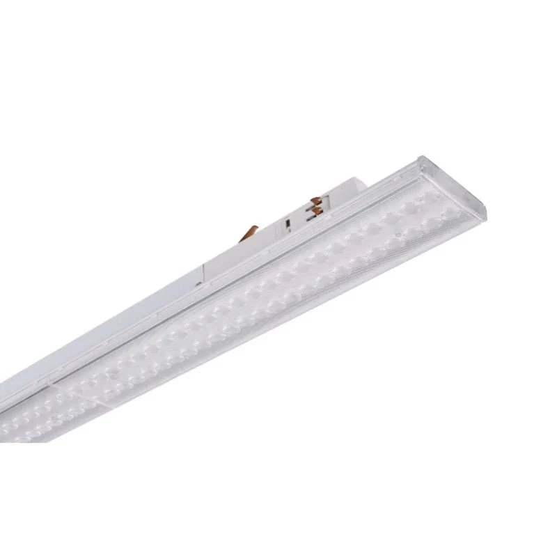 Spot Linéaire LED sur Rail Triphasé 150cm Blanc - Puissance Ajustable