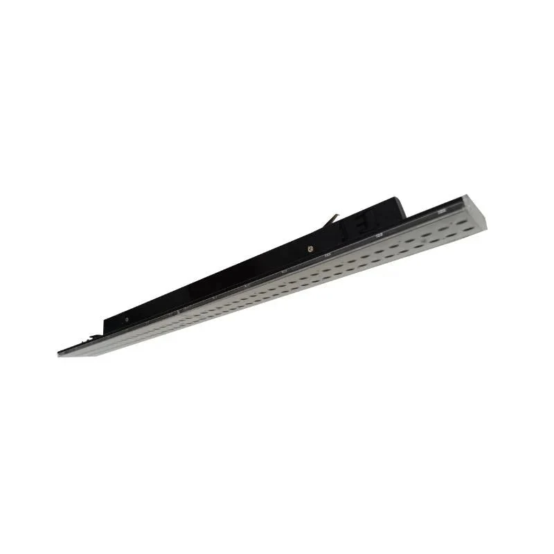 Spot Linéaire LED sur Rail Triphasé 150cm Noir - Puissance Ajustable