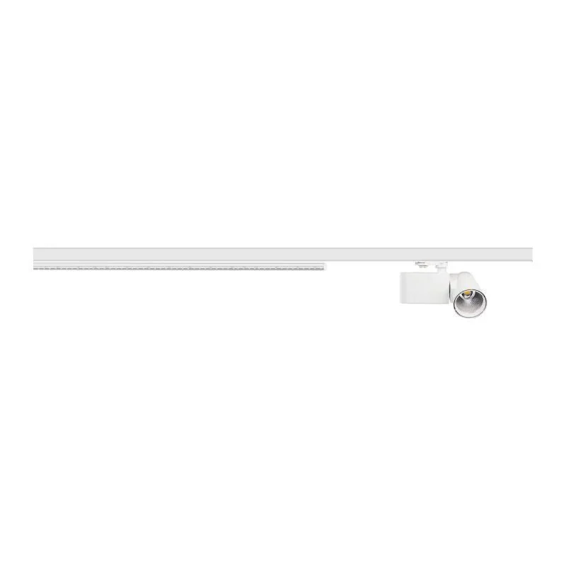 Spot Linéaire LED sur Rail Monophasé 60cm Blanc - Puissance Ajustable