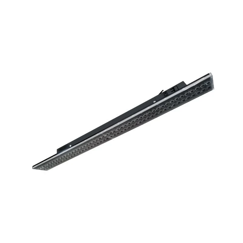 Spot Linéaire LED sur Rail Monophasé 150cm Noir - Puissance Ajustable