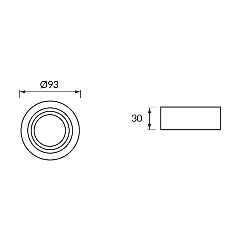 Spot Encastrable Orientable BLANC pour Ampoule GU10