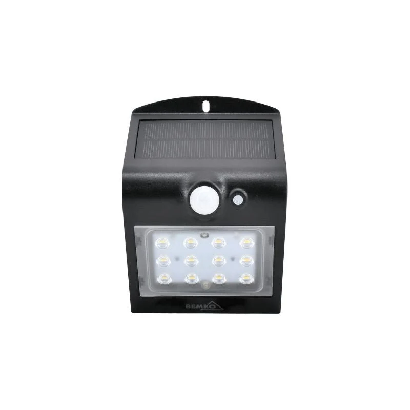 Applique Murale Solaire LED 1.5W IP65 220lm avec Détecteur de Mouvement