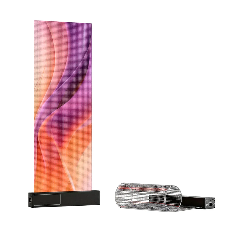 【Small Size Plug & Play】HCS Series P8 Glass Sticker Transparent LED Film – 240×600 mm (9.45×23.62 in) | 1500nits | High Transparency Adhesive Display for Shopfronts & Exhibition Windows | Plug & Play