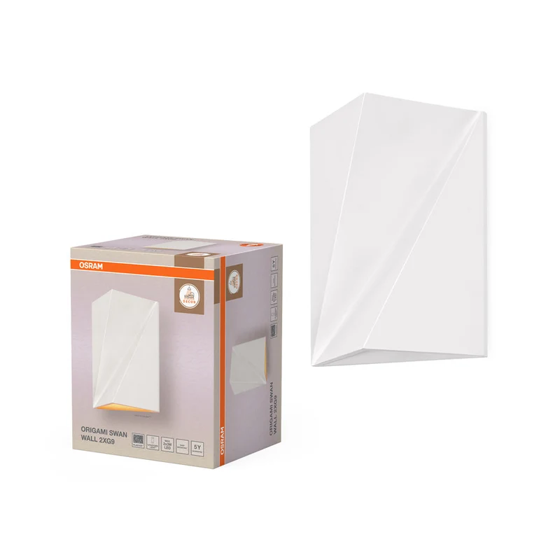 OSRAM DECOR Origami Cygne Applique Murale 2xG9 Blanc