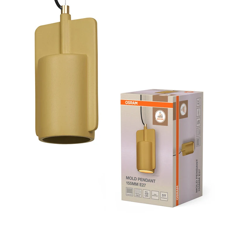 OSRAM DECOR Suspension en forme de moule 155MM 1xE27 Or