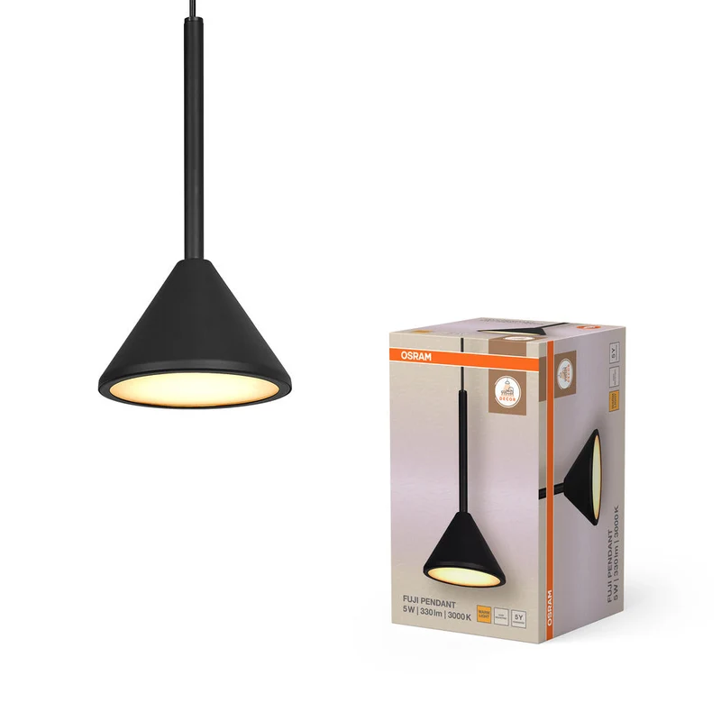 OSRAM DECOR Fuji 1X Suspension Luminaire 5W 930 Noir