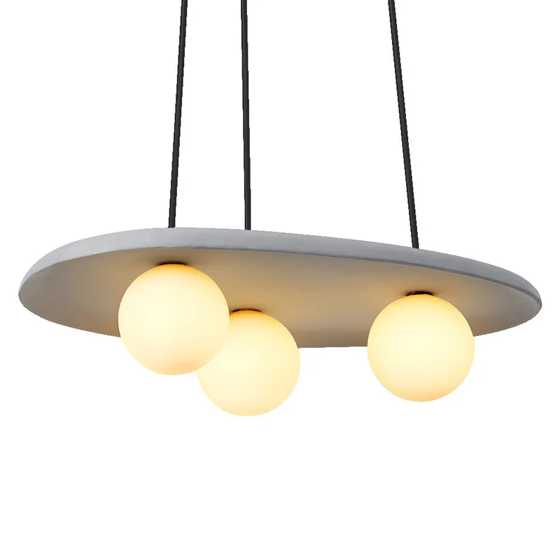 OSRAM DECOR Suspension Nid en Béton Gris, 3 flammes, G9