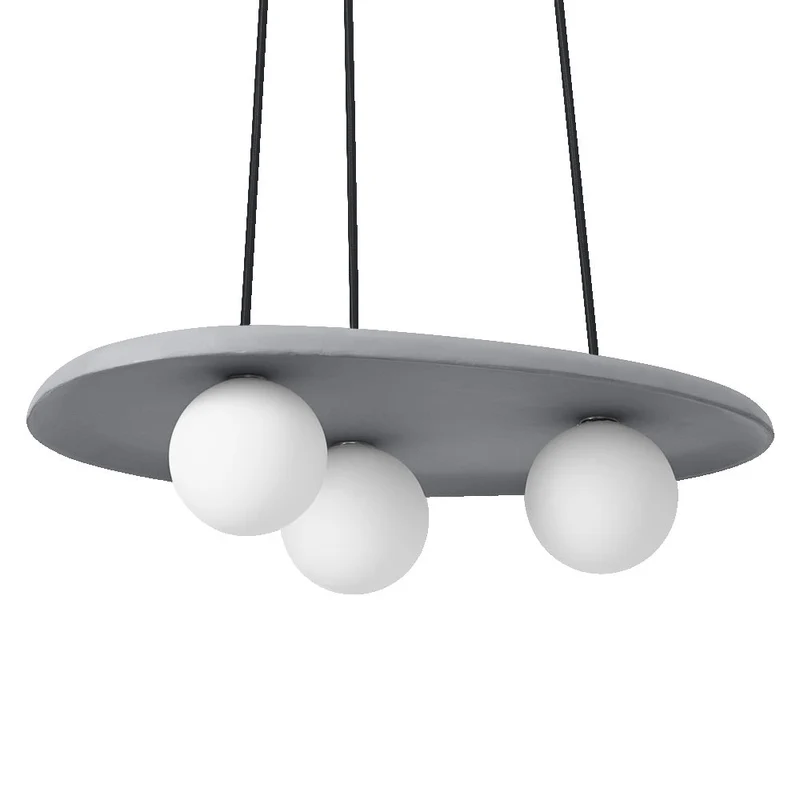 OSRAM DECOR Suspension Nid en Béton Gris, 3 flammes, G9