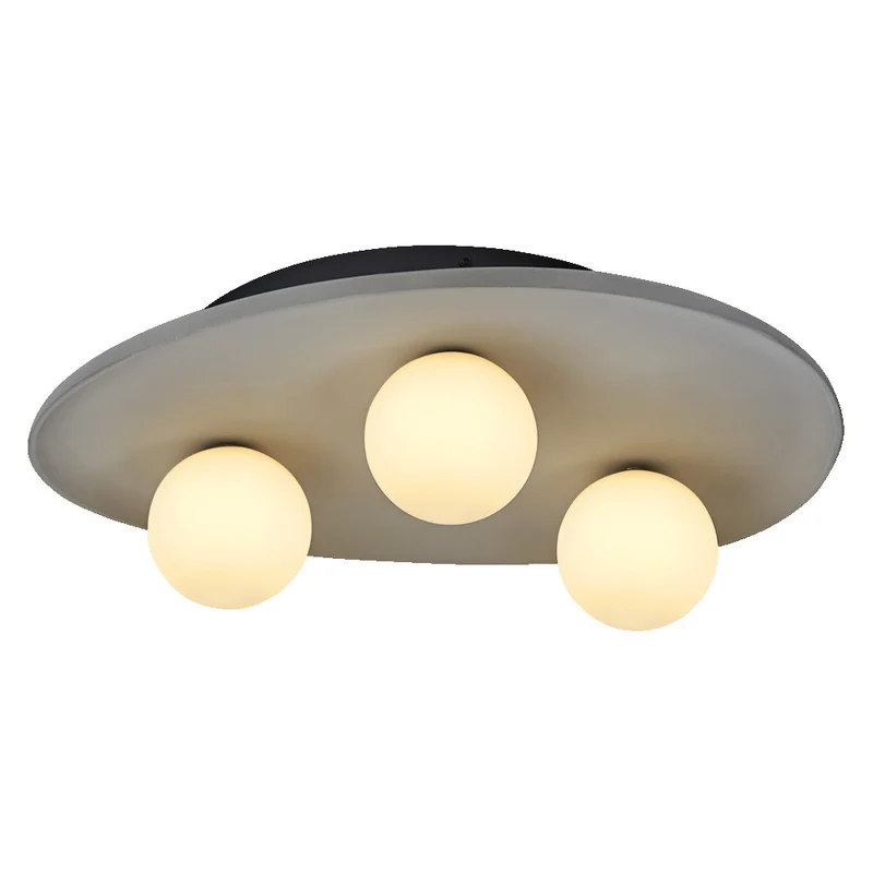 OSRAM DECOR Plafonnier Nid en béton Gris, 3 flammes, G9