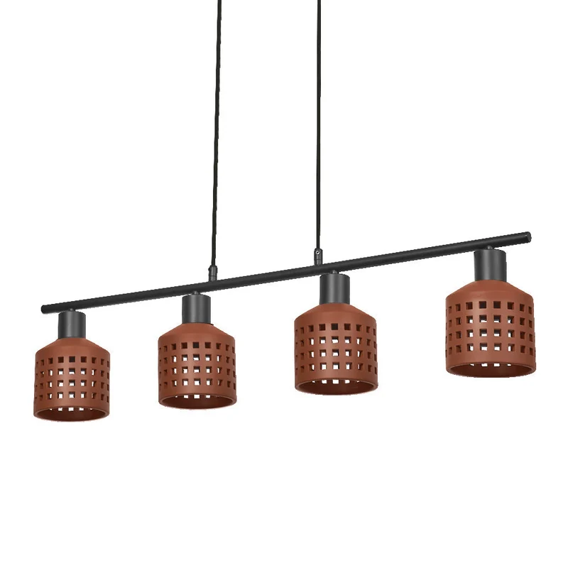 OSRAM DECOR Suspension en argile pour fenêtres Pendelleuchte LN 4xE27 Marron