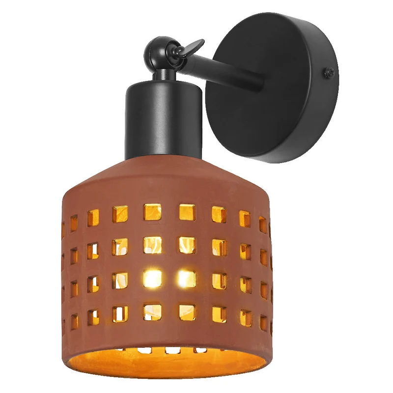 OSRAM DECOR Clay Windows Applique murale marron, E27