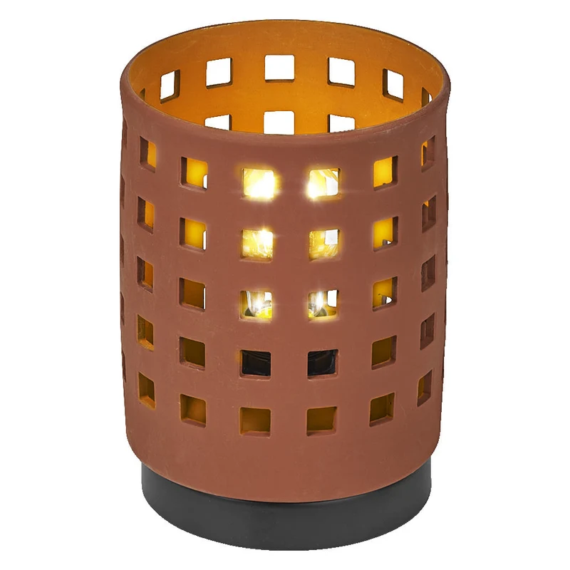 OSRAM DECOR Lampe de table Clay Windows 1xE27 Marron