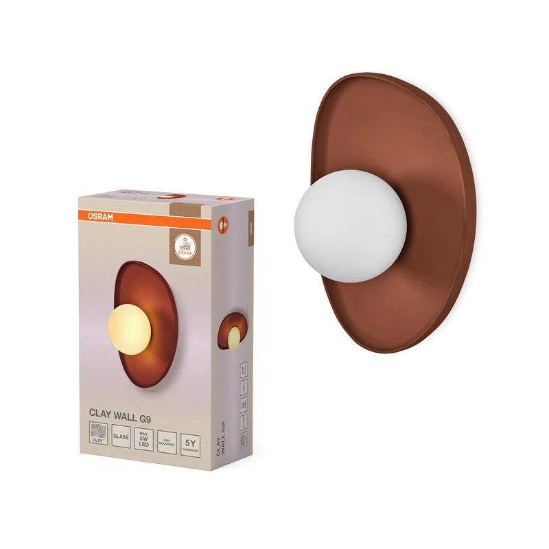 OSRAM DECOR Applique murale Nid d'argile 1xG9 Marron