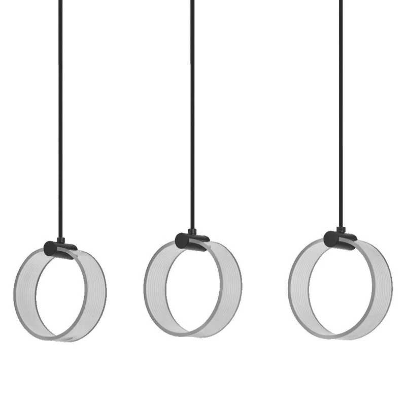 OSRAM DECOR Suspension Circle, 3 suspensions, 20W, Click CCT Noir