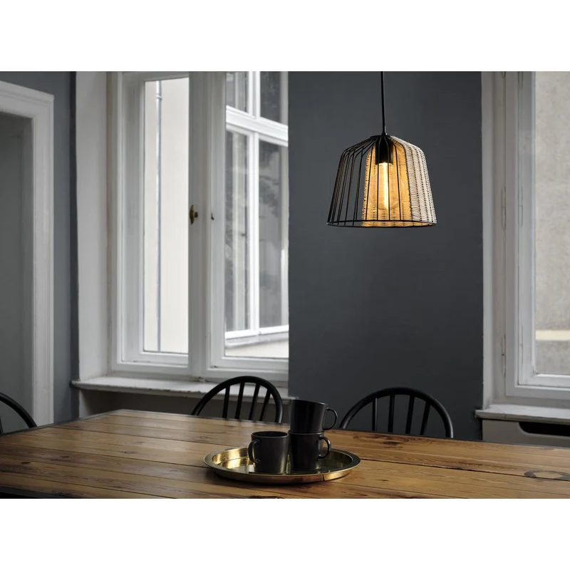 OSRAM DECOR Suspension Cage Bell, noir/marron, E27