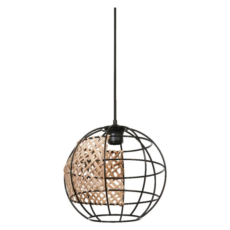 OSRAM DECOR Suspension Globe Cage, noir/marron, E27