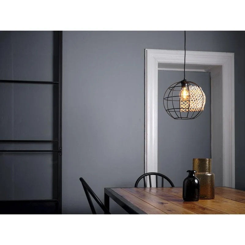 OSRAM DECOR Suspension Globe Cage, noir/marron, E27