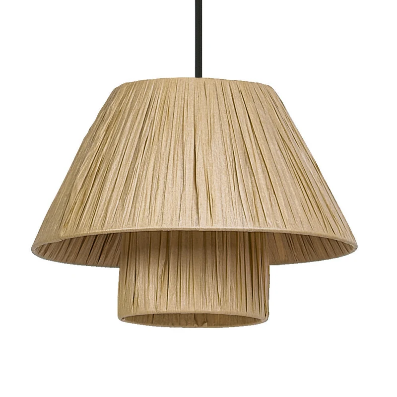 OSRAM DÉCOR Suspension en papier bambou marron, 280mm, E27