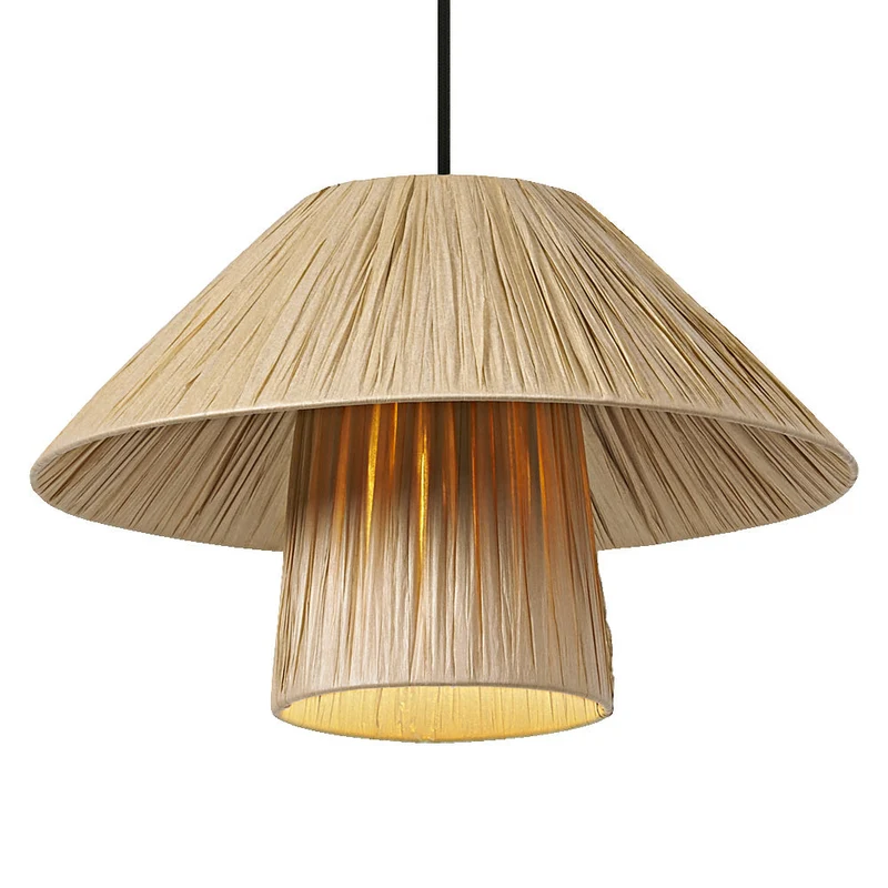 OSRAM DÉCOR Suspension en papier bambou Hutte 400 E27 Marron
