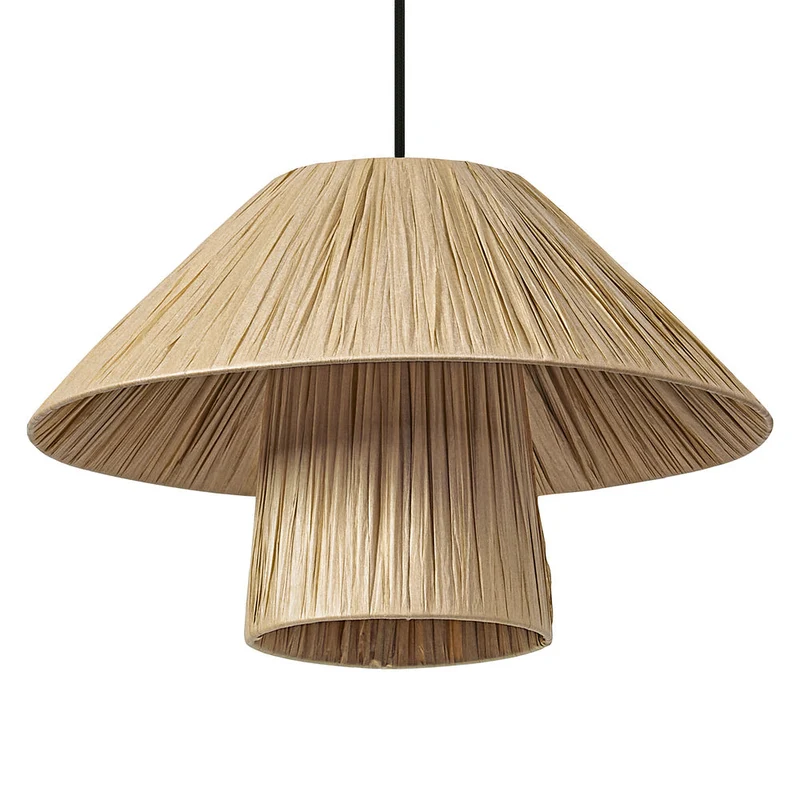 OSRAM DÉCOR Suspension en papier bambou Hutte 400 E27 Marron