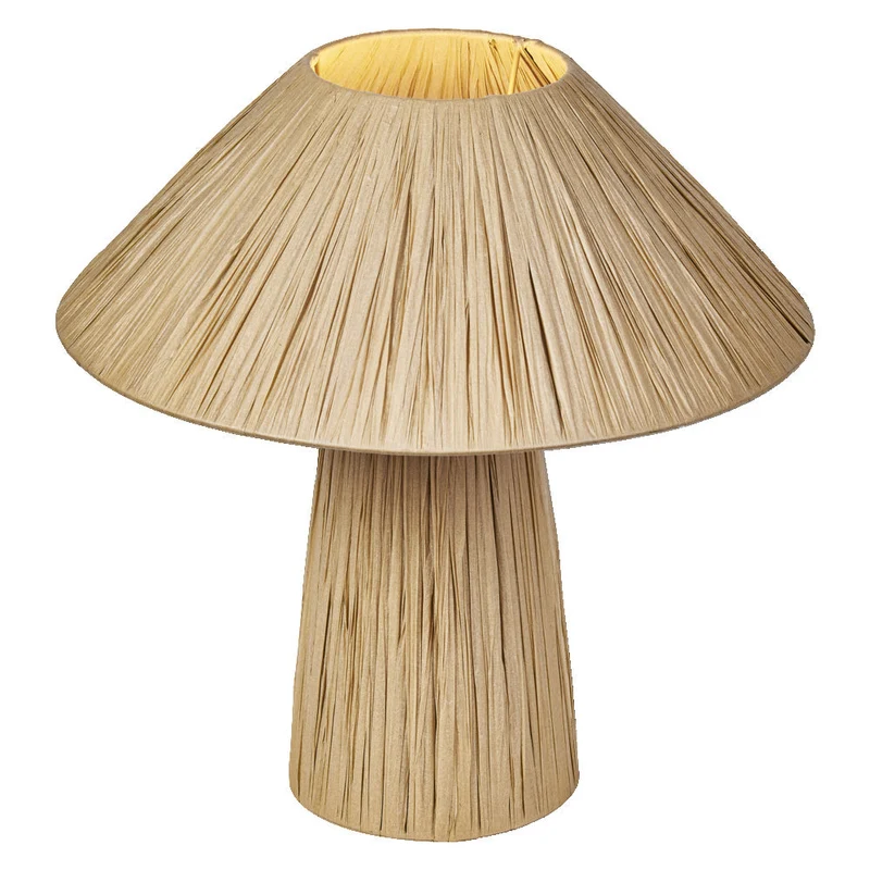 OSRAM DÉCOR Lampe de table en papier bambou Hutte 1xE27 Marron